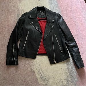 Rag & Bone Mack Leather Moto Jacket